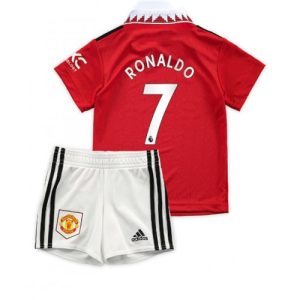 Fotbollströjor Manchester United Cristiano Ronaldo 7 Barn Hemma tröja 2022 2023