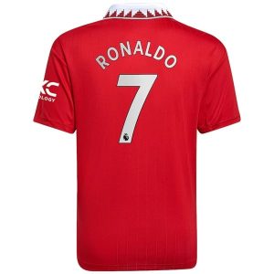 Billiga Fotbollströjor Manchester United Ronaldo 7 Hemma tröja 2022-2023 – Kortärmad