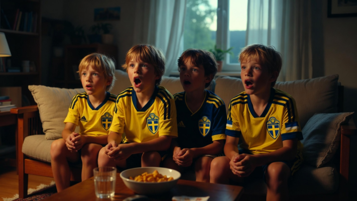 Sverige VM 2026 barntröja för unga svenska fotbollsfans